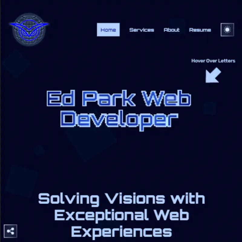 Preview of Ed Park's portfolio website